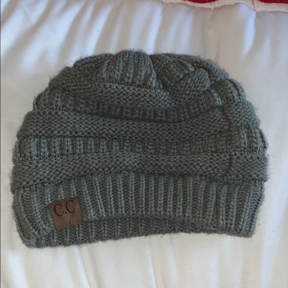 Gray CC Beanie